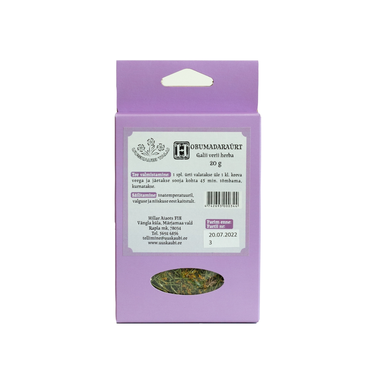 HOBUMADARA ÜRT (GALII VERI HERBA) 20G (KARP) - Tootepilt