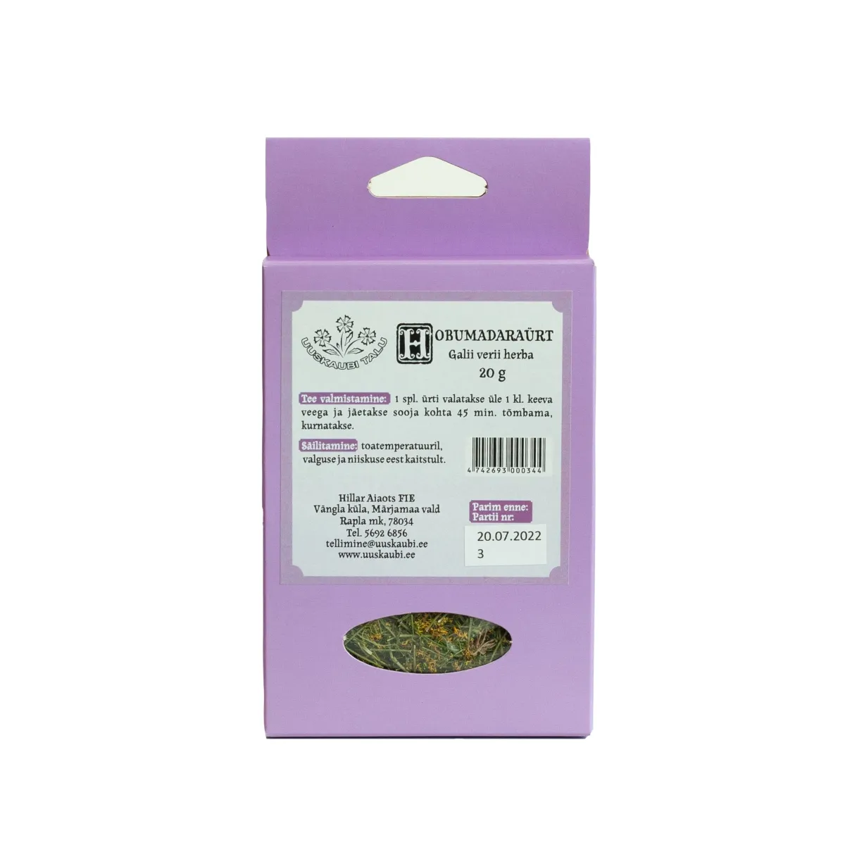 HOBUMADARA ÜRT (GALII VERI HERBA) 20G (KARP) - Tootepilt