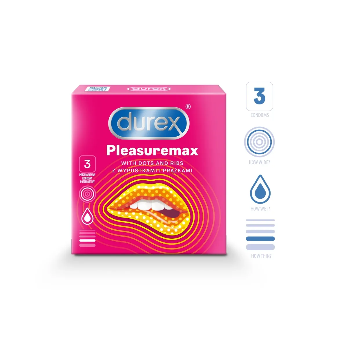 DUREX KONDOOMID PLEASUREMAX N3 - Tootepilt