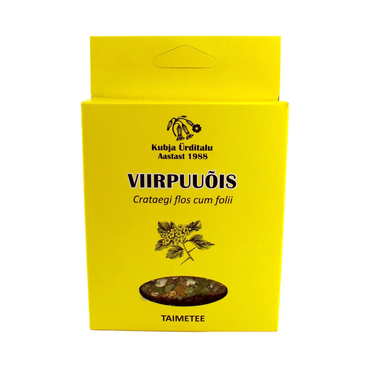 KUBJA VIIRPUUÕIED (CRATAEGI FLORES) 20G (KARP) - Tootepilt