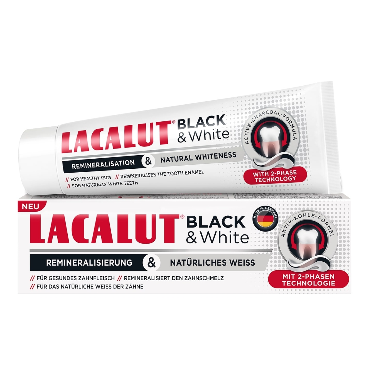 LACALUT HAMBAPASTA BLACK & WHITE ZC 75ML - Tootepilt