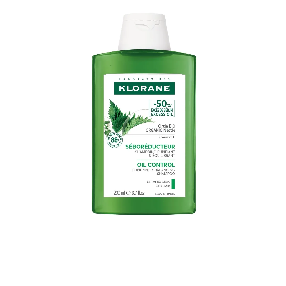 KLORANE SHAMPOON NÕGESE RASUSTELE JUUSTELE 200ML - Tootepilt