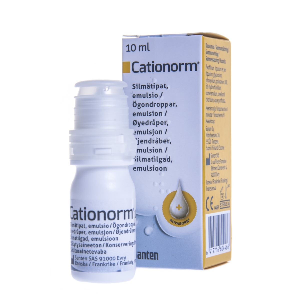 CATIONORM SILMATILGAD 10ML - Tootepilt