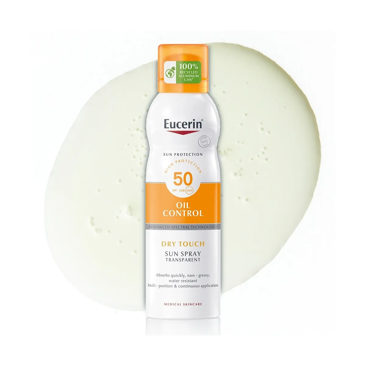 EUCERIN SUN PÄIKESEKAITSEAEROSOOL SPF50 200ML - Tootepilt