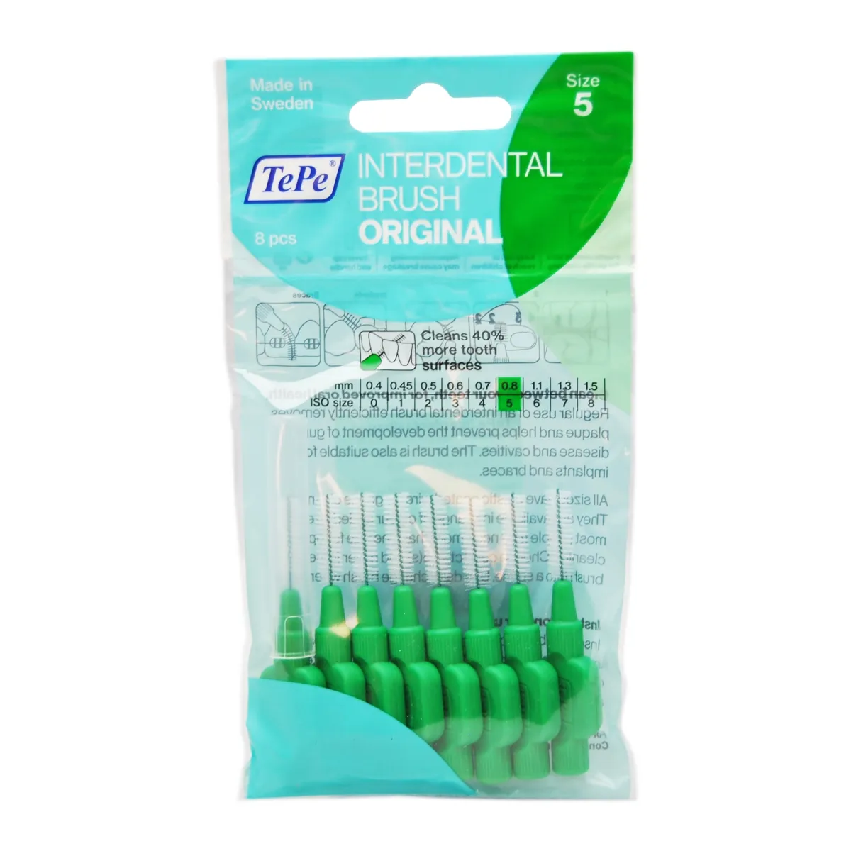 TEPE INTERDENTAALHARJAD NR.5 (0,8MM) N8 - Tootepilt