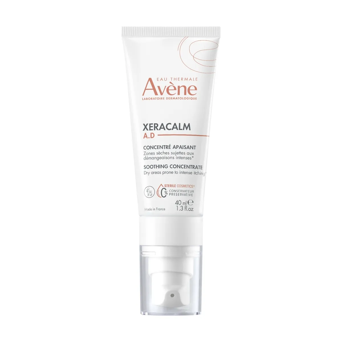 AVENE XERACALM A.D SÜGELUSVASTANE KONTSENTRAAT RAHUSTAV 40ML - Tootepilt
