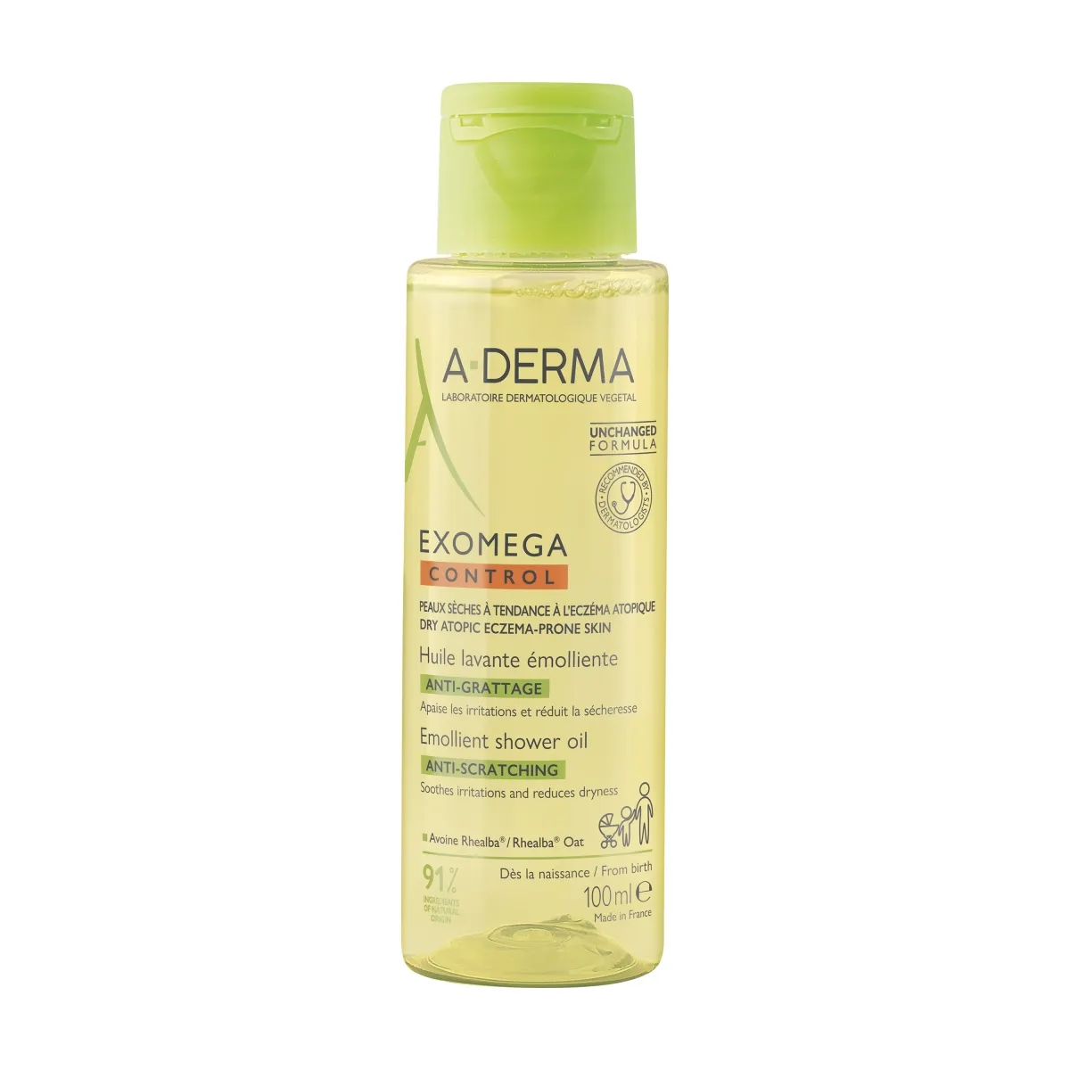 A-DERMA EXOMEGA CONTROL DUSHIÕLI ATOOPILISELE NAHALE 100ML - Tootepilt 1