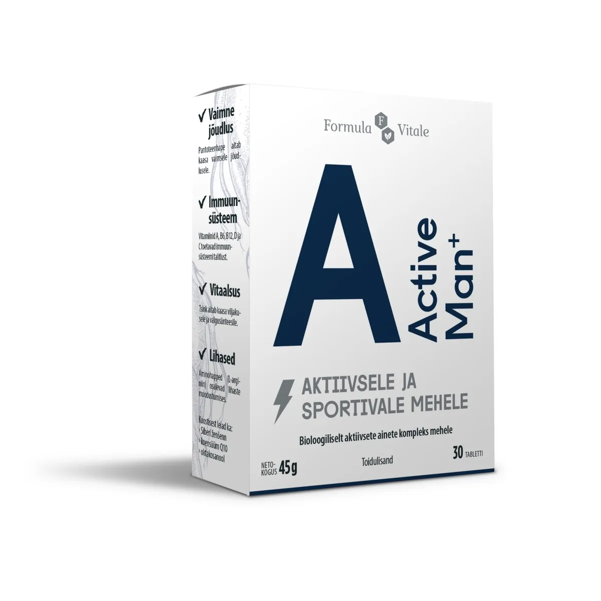 FORMULA VITALE ACTIVE MAN+ TBL N30 - Tootepilt