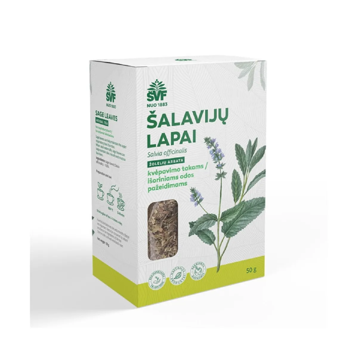 SALVEILEHED (SALVIAE FOLIA) 50G - Tootepilt