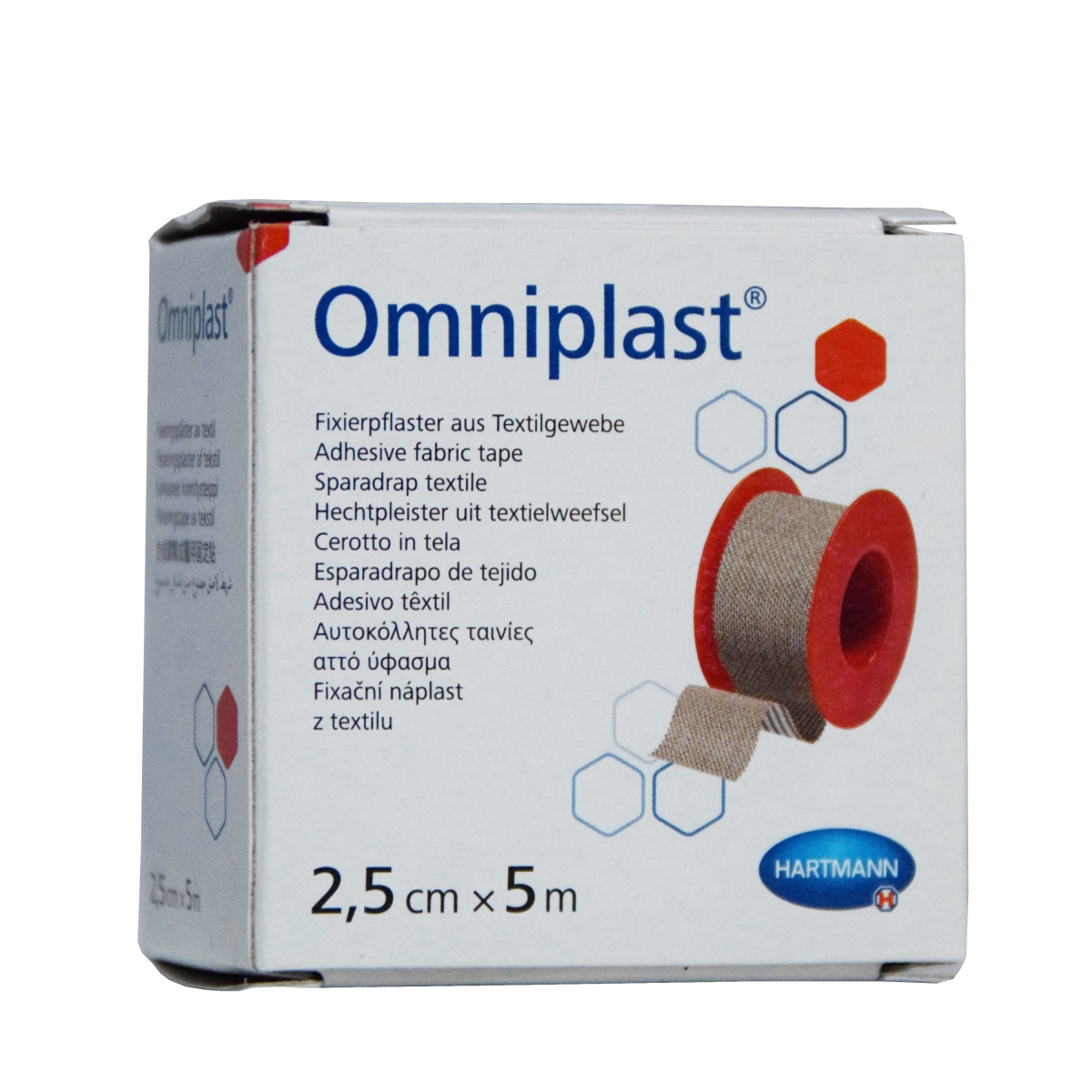 OMNIPLAST RULLPLAASTER 2,5CMX5M (TEKSTIILIST) - Tootepilt
