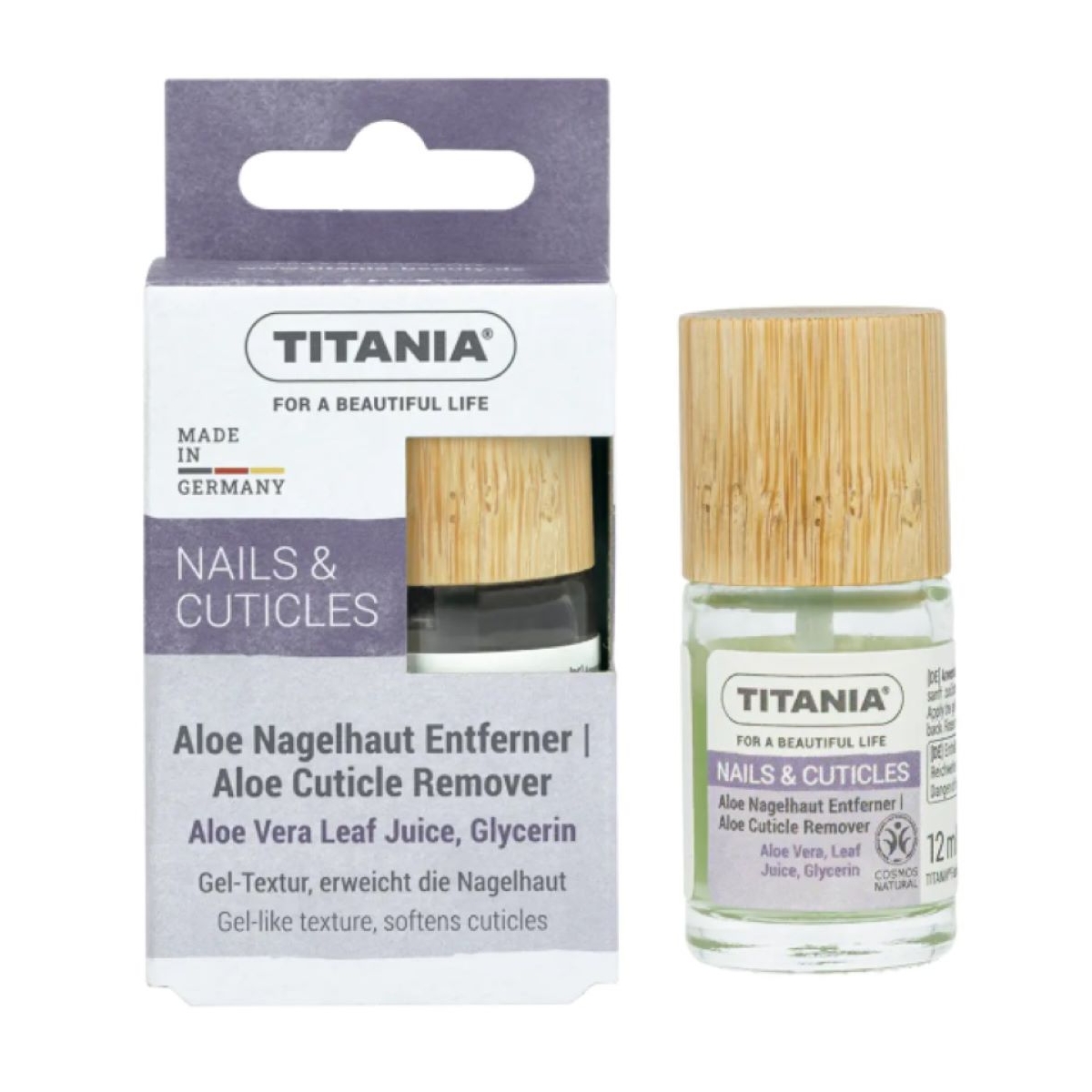 TITANIA KÜÜNENAHKADE EEMALDAJA AALOEGA 12ML - Tootepilt