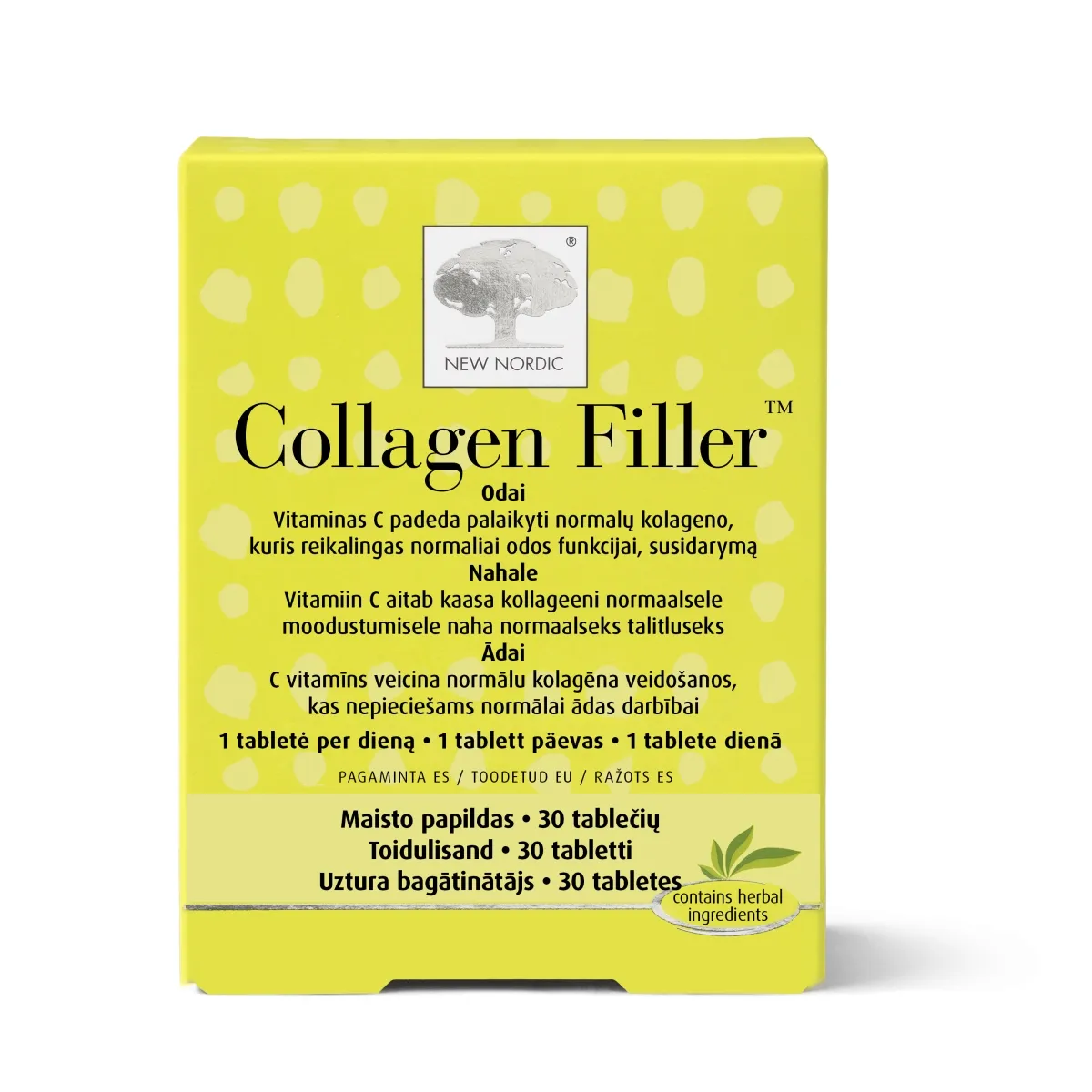 NEW NORDIC COLLAGEN FILLER TBL N30 - Tootepilt