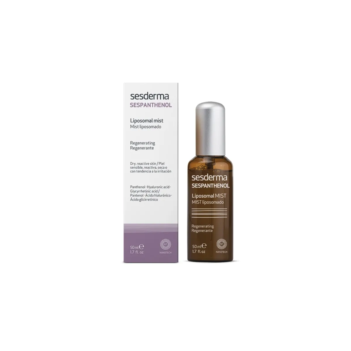 SESDERMA SESPANTHENOL NÄOSPREI TUNDLIKULE NAHALE 50ML - Tootepilt