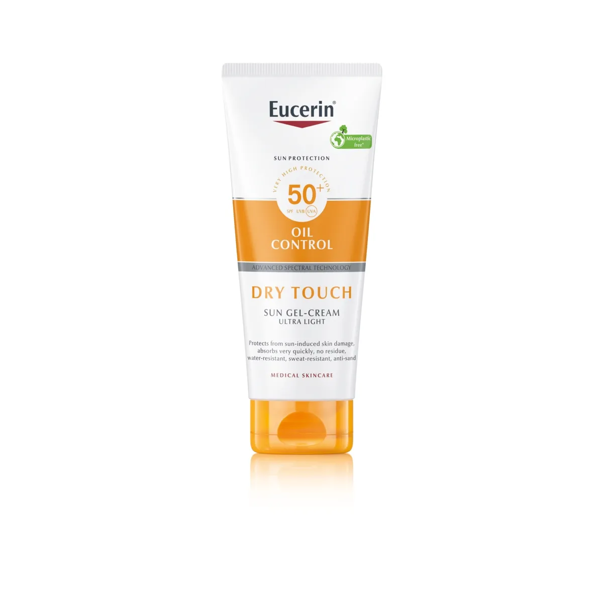EUCERIN SUN PÄIKESEKAITSE GEEL-KREEM DRY TOUCH SPF50+ 200ML - Tootepilt