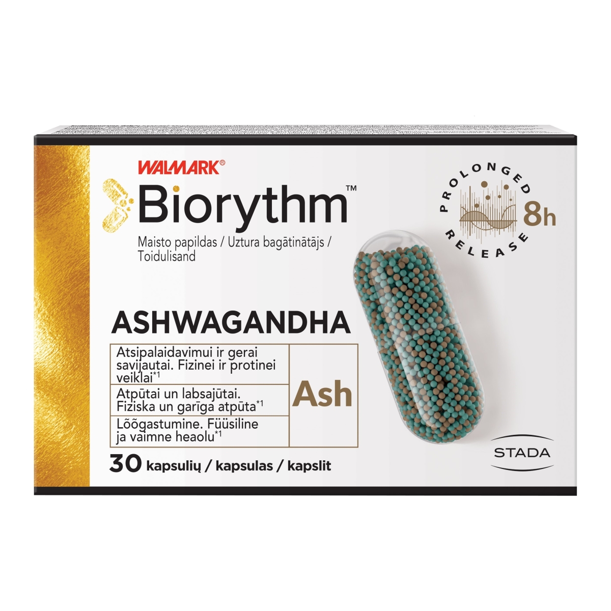 WALMARK BIORYTHM ASHWAGANDHA KAPSLID N30 - Tootepilt