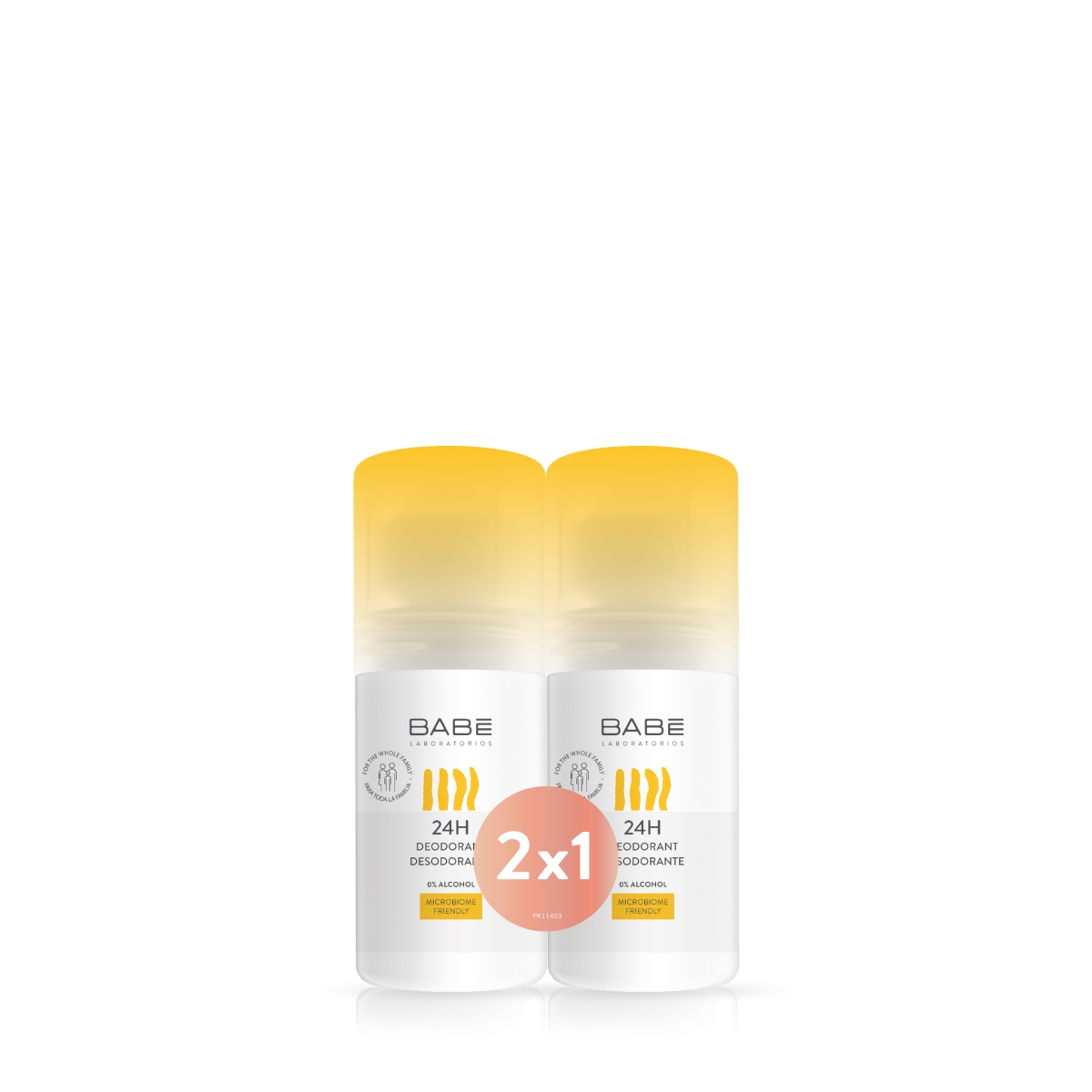BABE RULLDEODORANT 24H ALUMIINIUMIVABA 50ML 1+1 - Tootepilt