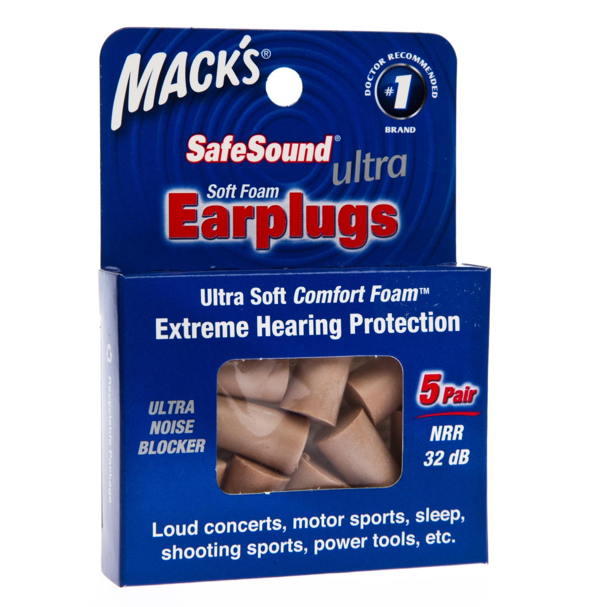 KÕRVATROPID MACK'S PEHMEST VAHUST SAFESOUND ULTRA N10 5 PAARI - Tootepilt