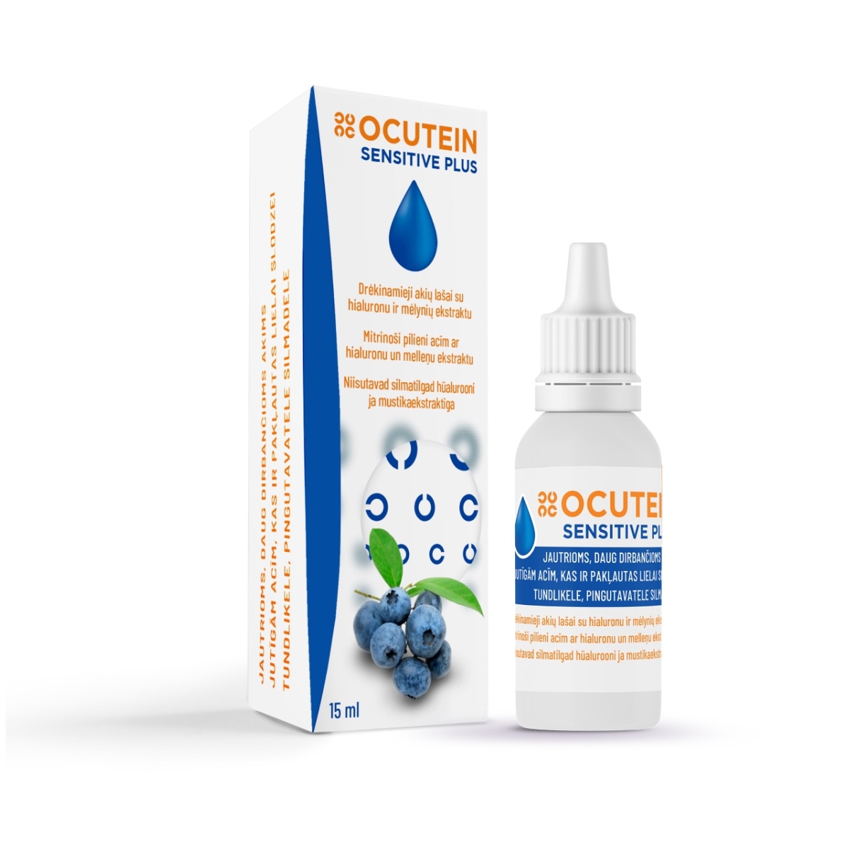 OCUTEIN SENSITIVE PLUS SILMATILGAD 15ML - Tootepilt