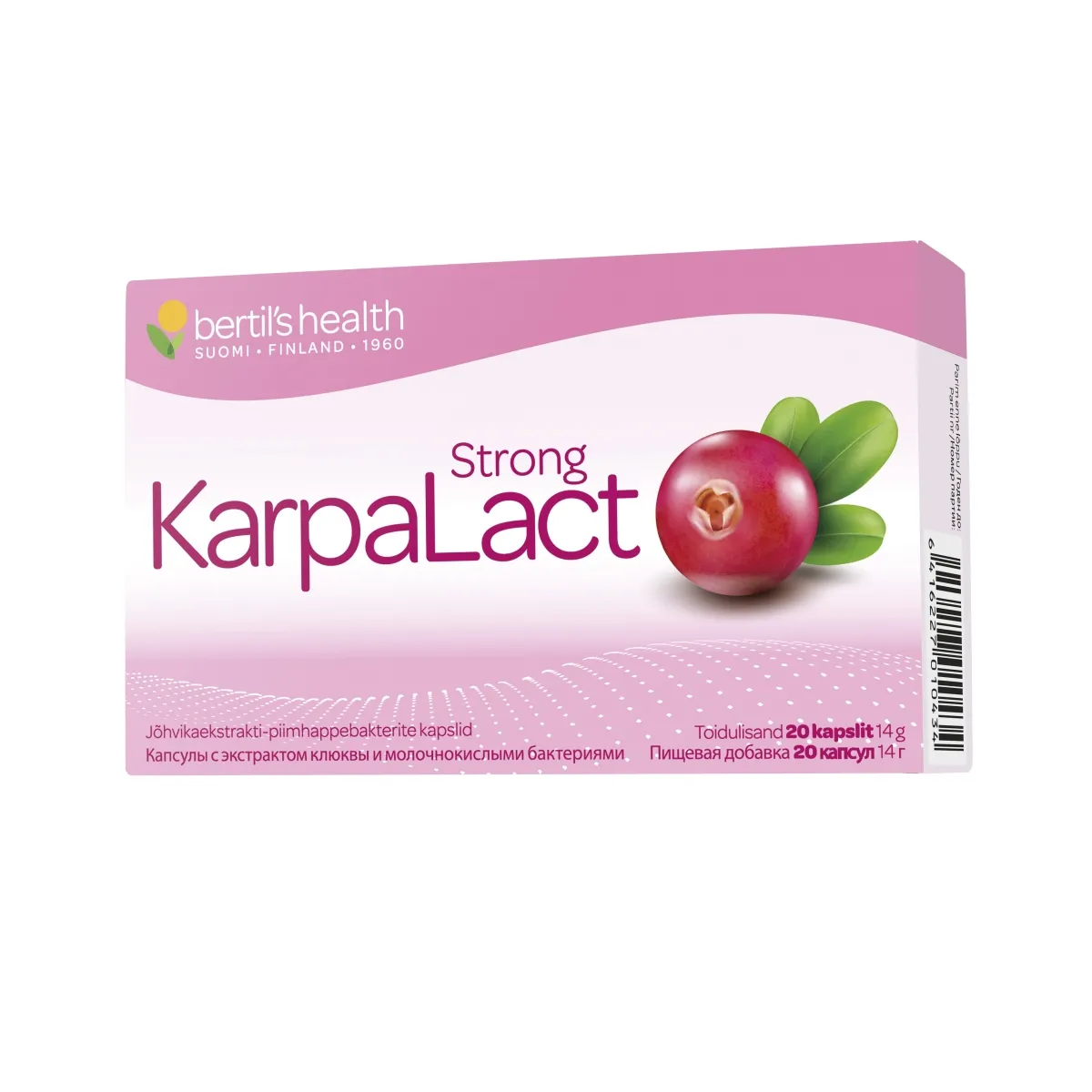 KARPALACT STRONG CAPS N20 JÕHVIKAD+PIIMHAPPEBAKTERID - Tootepilt 1