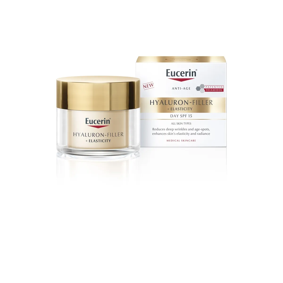 EUCERIN HYALURON FILLER+ELASTICITY PÄEVAKREEM 50ML - Tootepilt