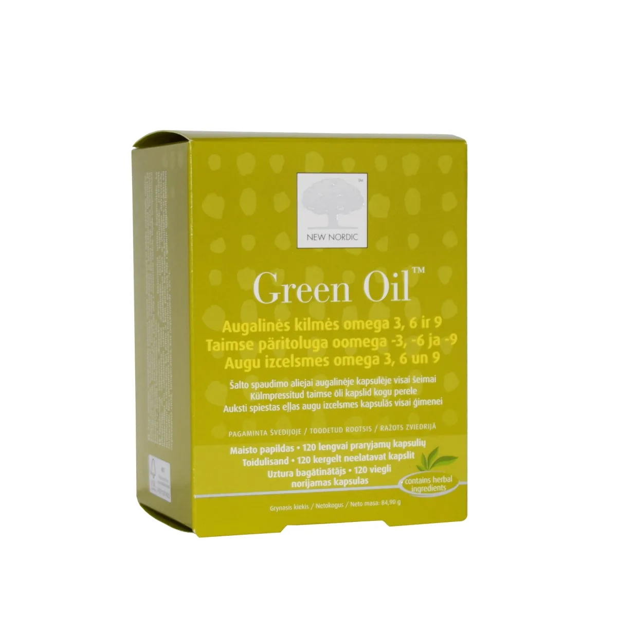 NEW NORDIC GREEN OIL CAPS N120 - Tootepilt 1