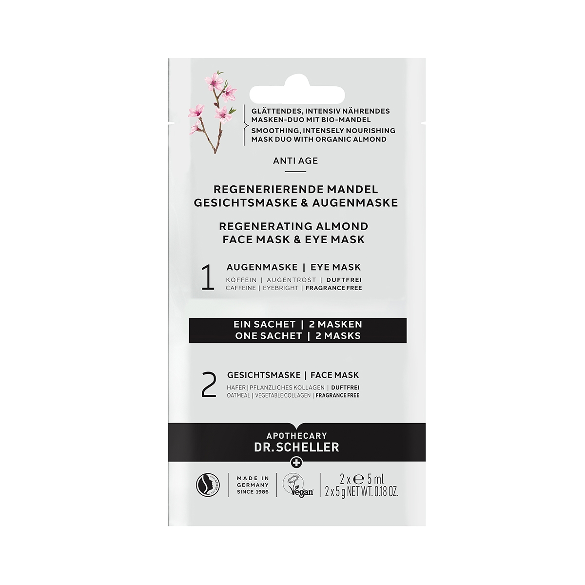 DR. SCHELLER NÄO- JA SILMAMASK TOITEV MANDLIGA 5ML N2 - Tootepilt