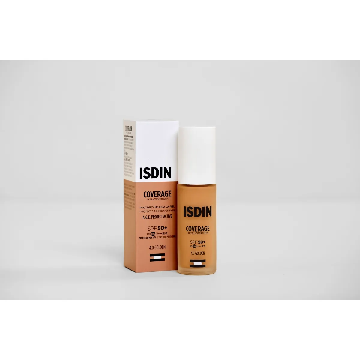 ISDIN JUMESTUSKREEM COVERAGE SPF50+ 30G 4.0 GOLDEN - Tootepilt 1