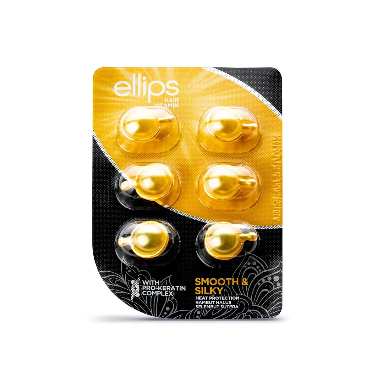 ELLIPS SMOOTH&SILKY JUUKSEVITAMIINID PEALEMÄÄRITAVAD 1ML N6 - Tootepilt