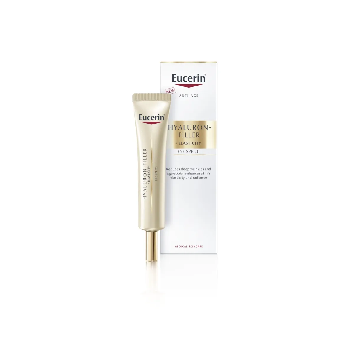 EUCERIN HYALURON FILLER+ELASTICITY SILMAÜMBRUSKREEM 15ML - Tootepilt