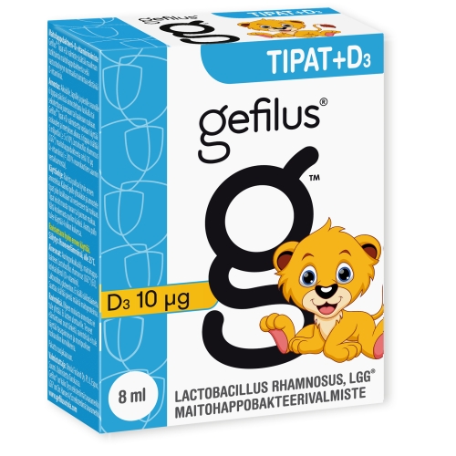GEFILUS LGG TILGAD +D3 VITAMIIN 8ML