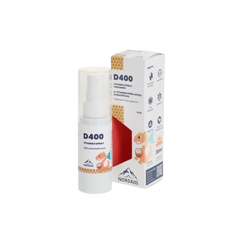 D-VITAMIIN SUUKAUDNE SPREI BEEBIDELE 10MCG KOOKOSÕLIGA 30ML