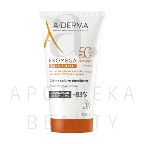 A-DERMA EXOMEGA EMOLLIENT PÄIKESEKAITSEKREEM 150ML