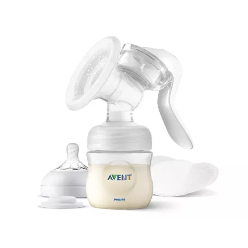AVENT RINNAPUMP MANUAALNE+NATURAL LUTIPUDEL 125ML UUS