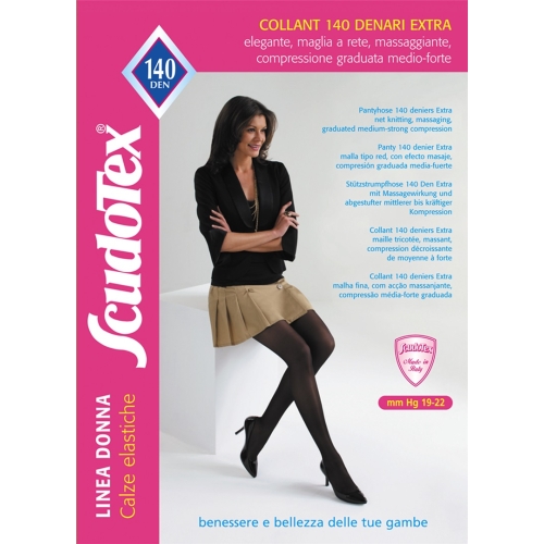 SCUDOTEX SUKKPÜKSID 140DEN T6 NERO (S490/6)