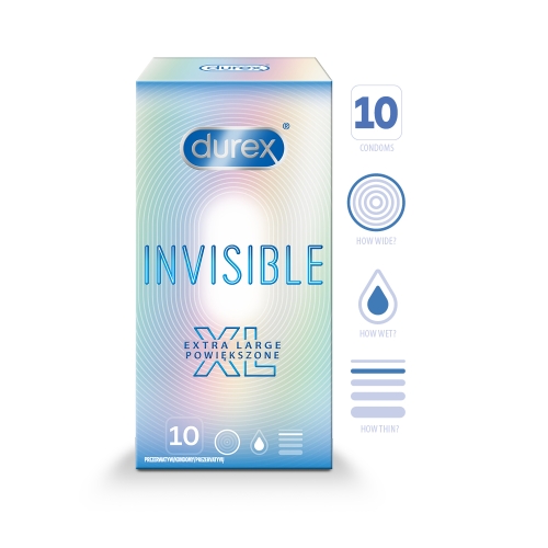 DUREX KONDOOMID INVISIBLE XL N10