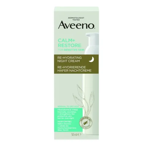 AVEENO CALM+RESTORE ÖÖKREEM 50ML