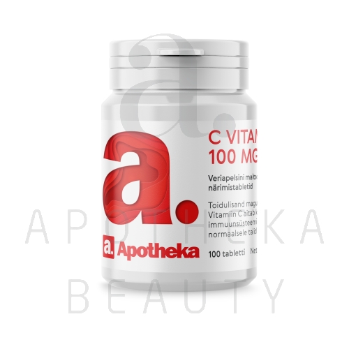 A. C VITAMIIN 100MG NÄRIMISTBL N100 VERIAPELSINIMAITSELINE