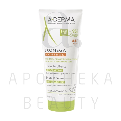 A-DERMA EXOMEGA CONTROL KREEM ATOOPILISELE NAHALE 200ML