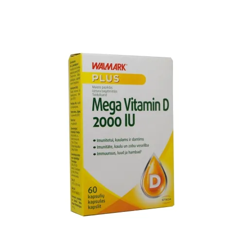 WALMARK MEGA VITAMIN D 2000IU KAPSLID N60