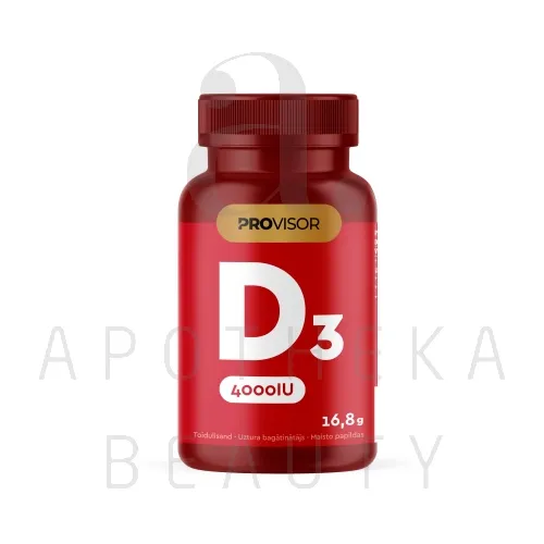 PROVISOR VITAMIIN D3 KAPSLID VIINAMARJASEEMNEÕLIGA 4000IU N90
