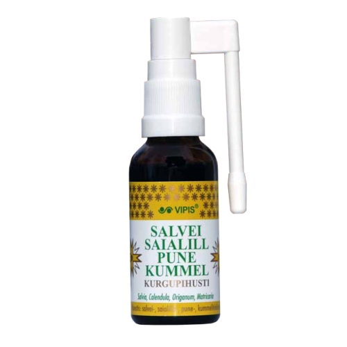VIPIS SALVEI-SAIALILL-PUNE-KUMMEL KURGUPIHUSTI 30ML