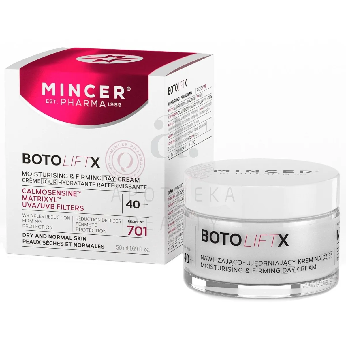 MINCER PHARMA BOTOLIFTX PÄEVAKREEM PINGULDAV 50ML - Tootepilt