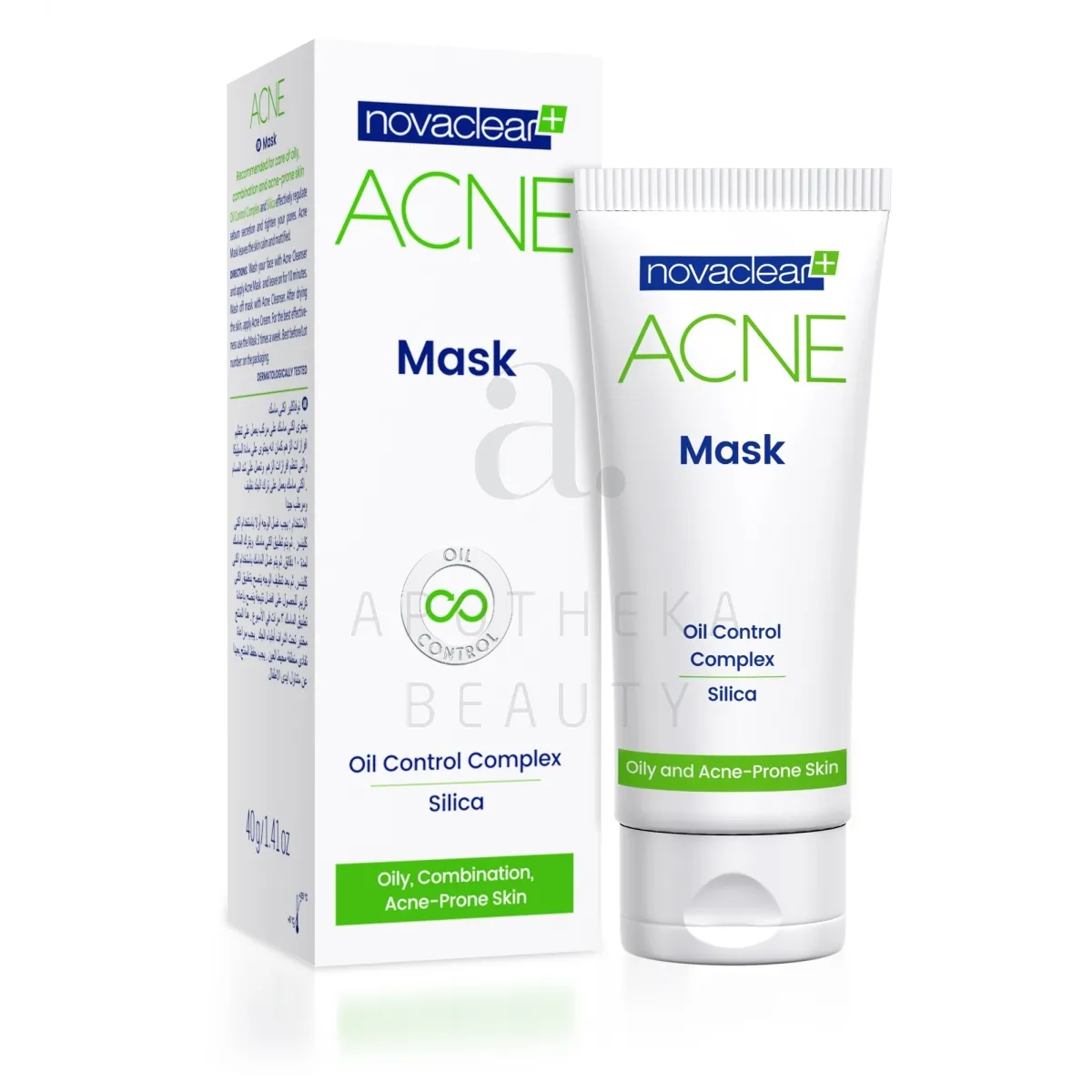 NOVACLEAR GREEN ACNE MASK 40G - Tootepilt