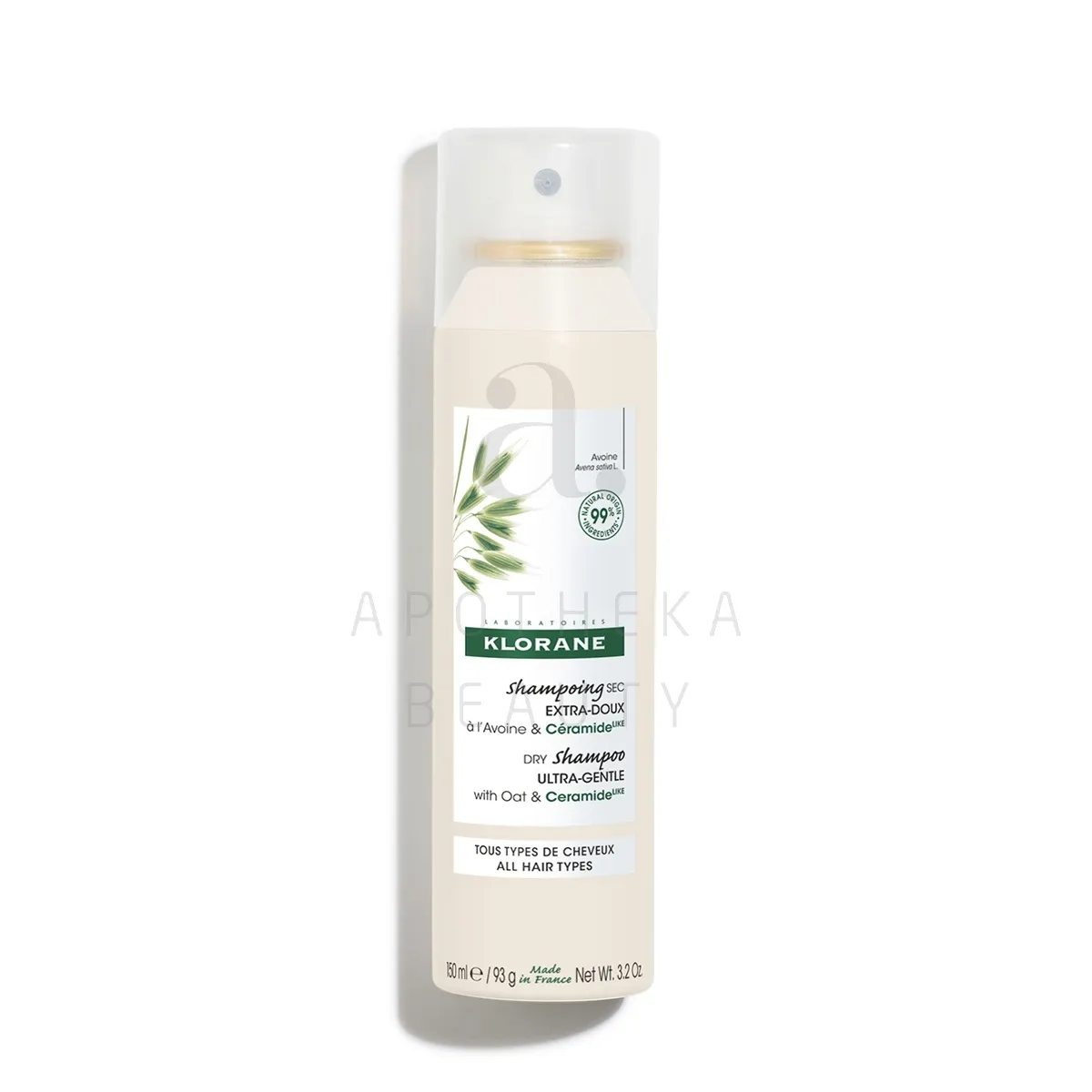 KLORANE KUIVSHAMPOON KAERAEKSTRAKTIGA 150ML - Tootepilt