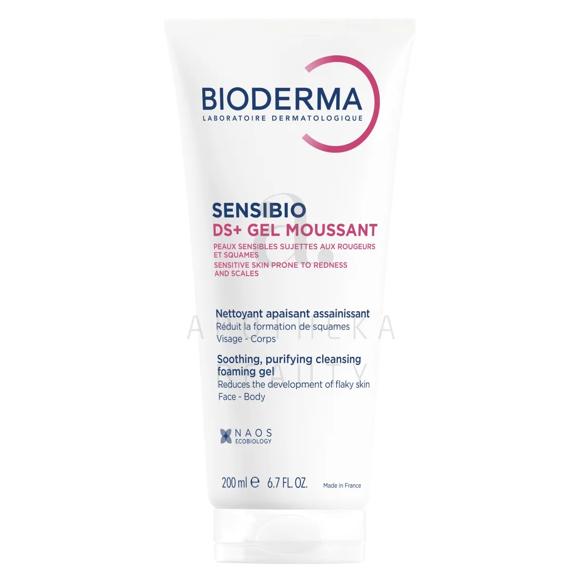 BIODERMA SENSIBIO DS+ PUHASTUSGEEL PUNETAVALE NAHALE 200ML - Tootepilt