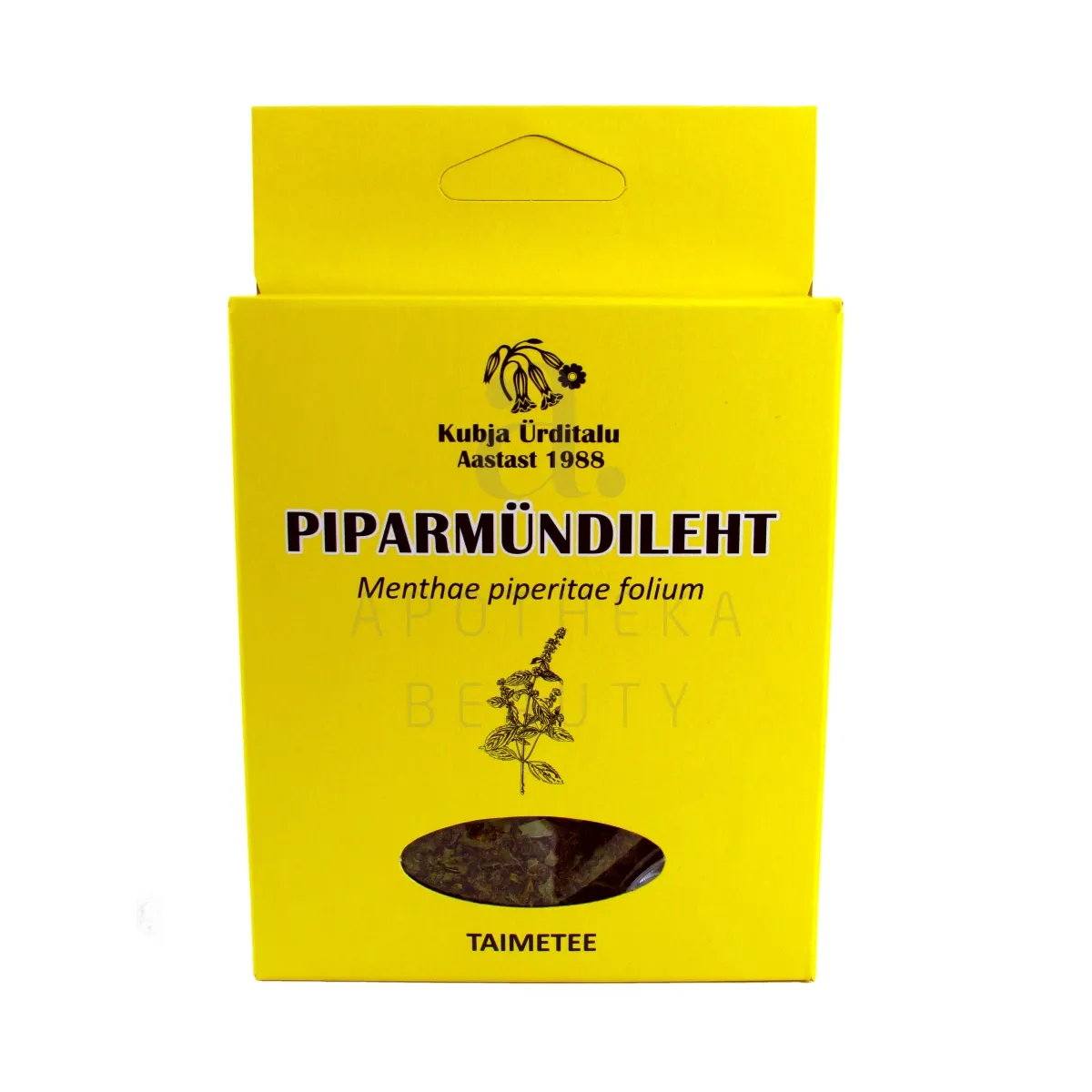 KUBJA PIPARMÜNDILEHT (MENTHAE PIPERITAE FOLIA) 15G (KARP) - Tootepilt