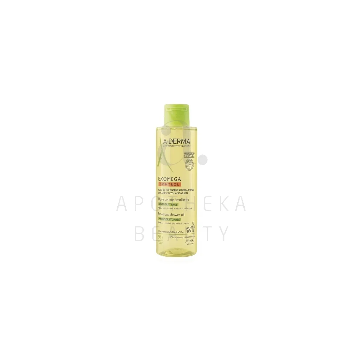 A-DERMA EXOMEGA CONTROL DUSHIÕLI ATOOPILISELE NAHALE 200ML - Tootepilt