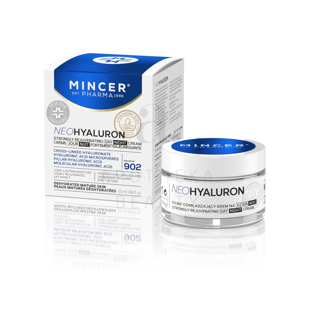 MINCER PHARMA NEO HYALURON PÄEVA-JA ÖÖKREEM UUENDAV 50ML - Tootepilt