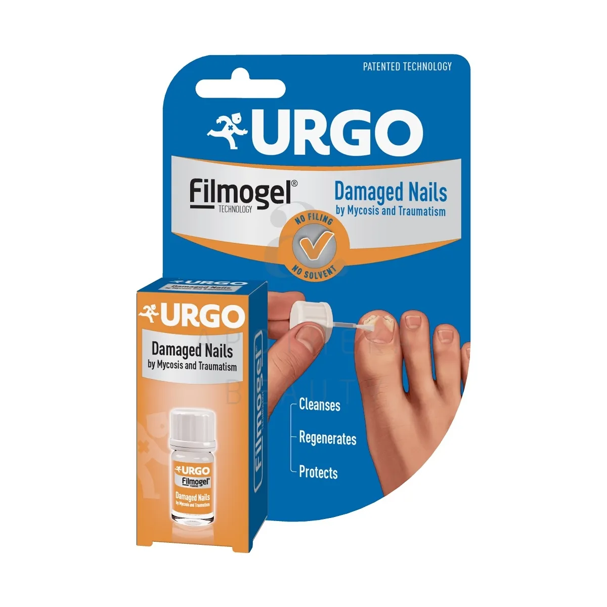 URGO DAMAGED NAILS KAHJUSTATUD KÜÜNTELE 3,3ML - Tootepilt