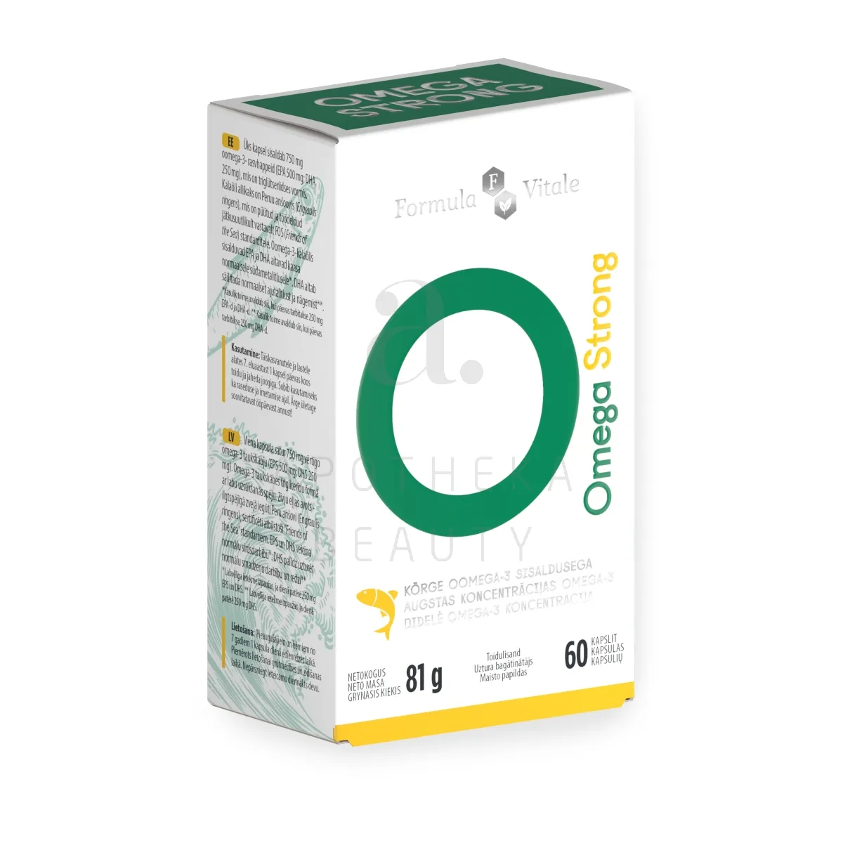 FORMULA VITALE OMEGA STRONG CAPS N60 - Tootepilt